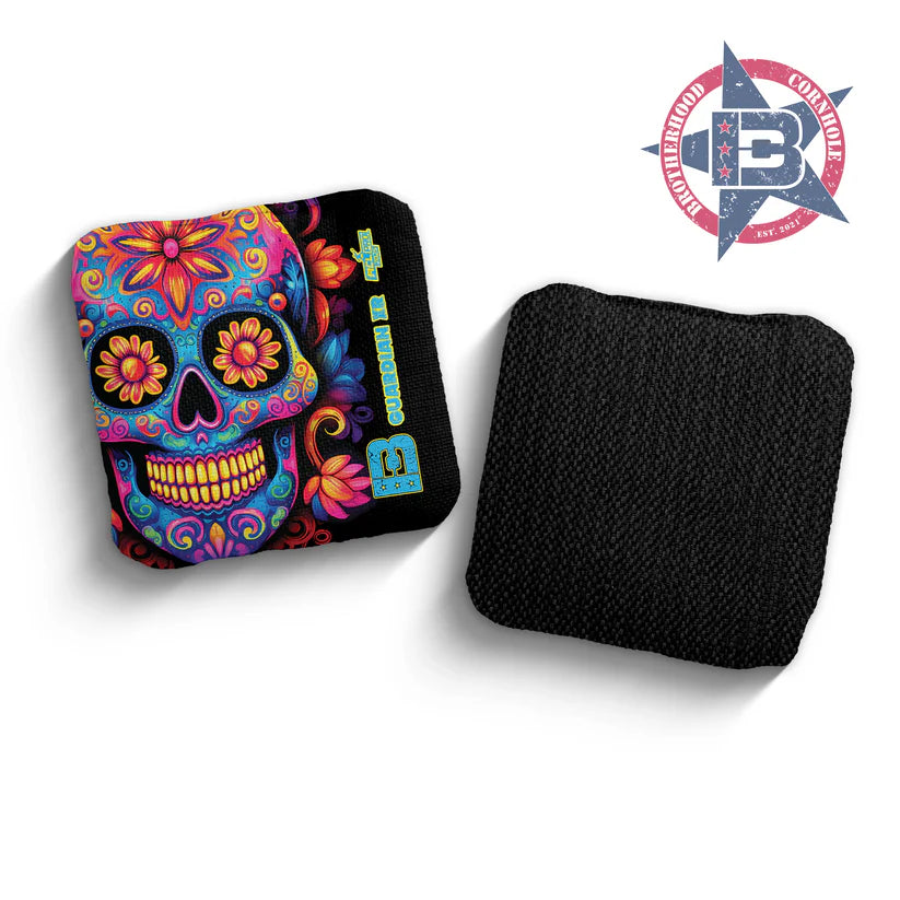 Brotherhood Cornhole Bags - Guardian X - Dia De Los Muertos Skull