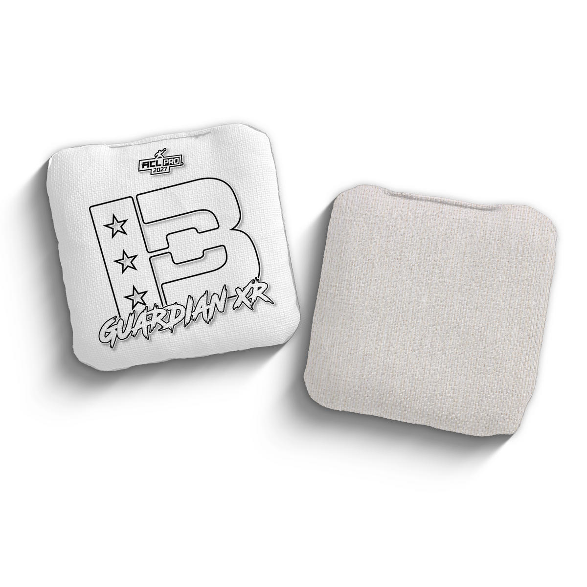 2027 Brotherhood Cornhole Guardian X White Outline Edition ACL Pro Stamped Cornhole Bags