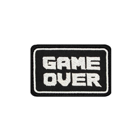 "Game Over" Embroidered Velcro Patch