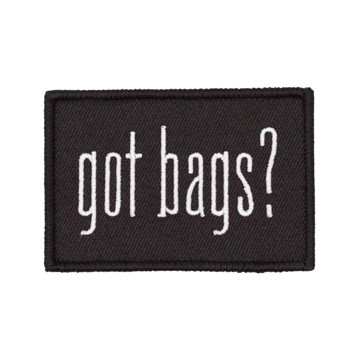 Got Bags? Embroidered Velcro Patch