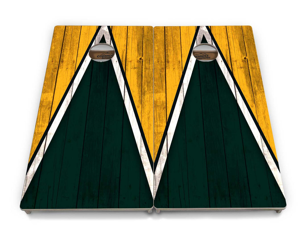 Team Color Triangle Cornhole Boards – Tournament Series