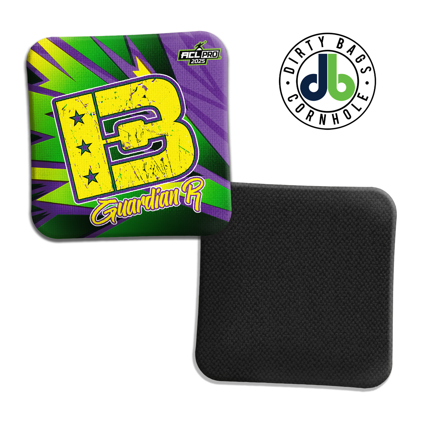 Brotherhood Cornhole Guardian - Green and Purple Comic