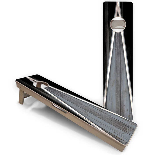 Cornhole Training Boards - Black and Gray