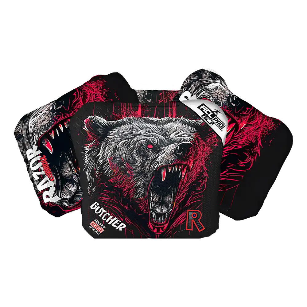 Butcher | Grizzly Black Series | ACL PRO Razor Cornhole Bags