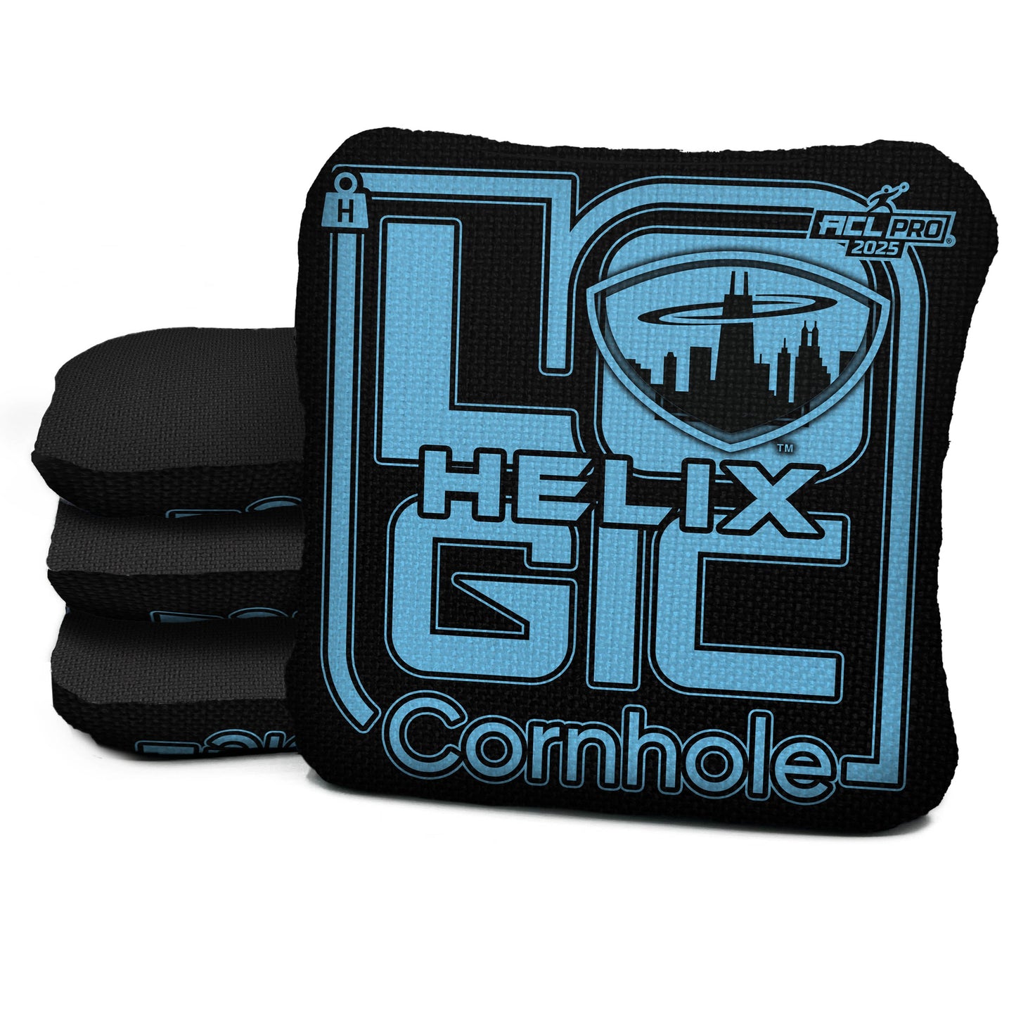 Logic Cornhole - Chicagoland Spinners - Official ACL TEAMS - ACL PRO BAGS - MULTIPLE BAG SERIES - Set of 4 bags