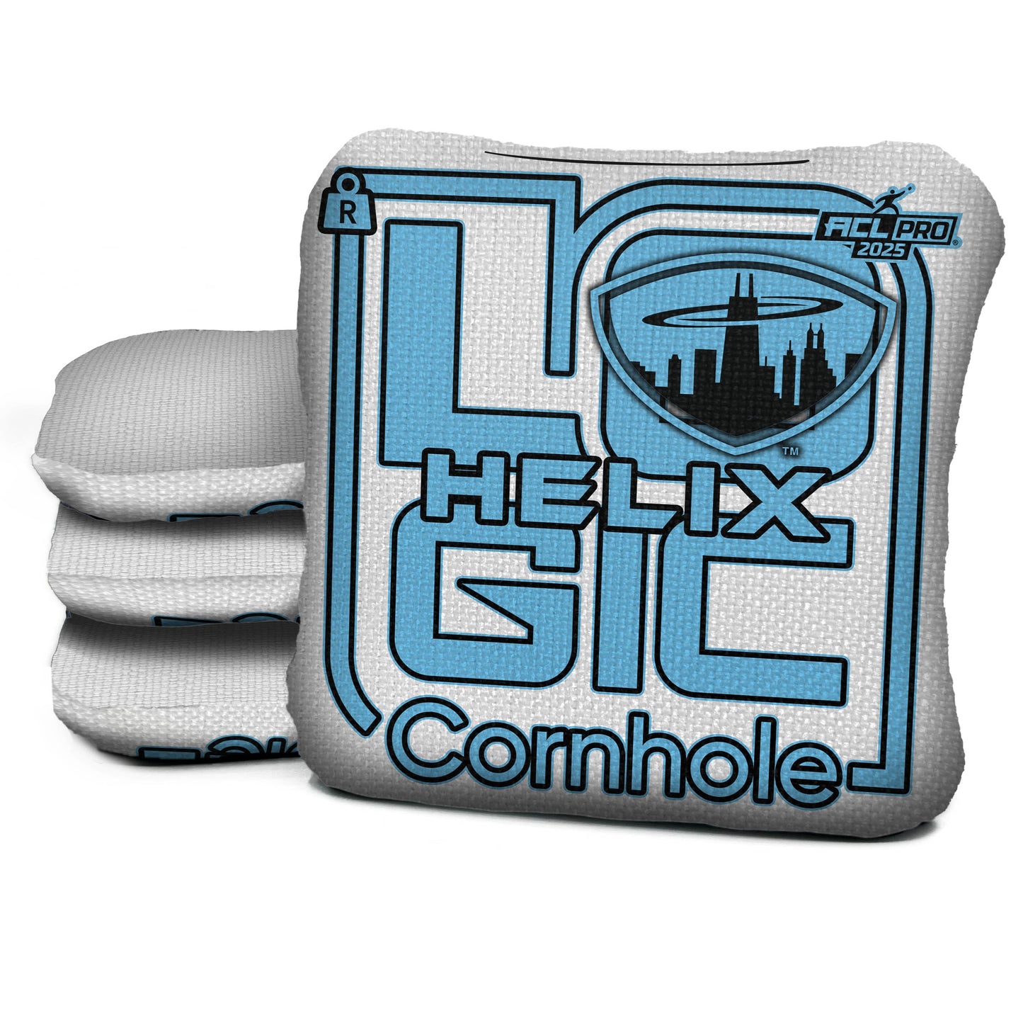 Logic Cornhole - Chicagoland Spinners - Official ACL TEAMS - ACL PRO BAGS - MULTIPLE BAG SERIES - Set of 4 bags