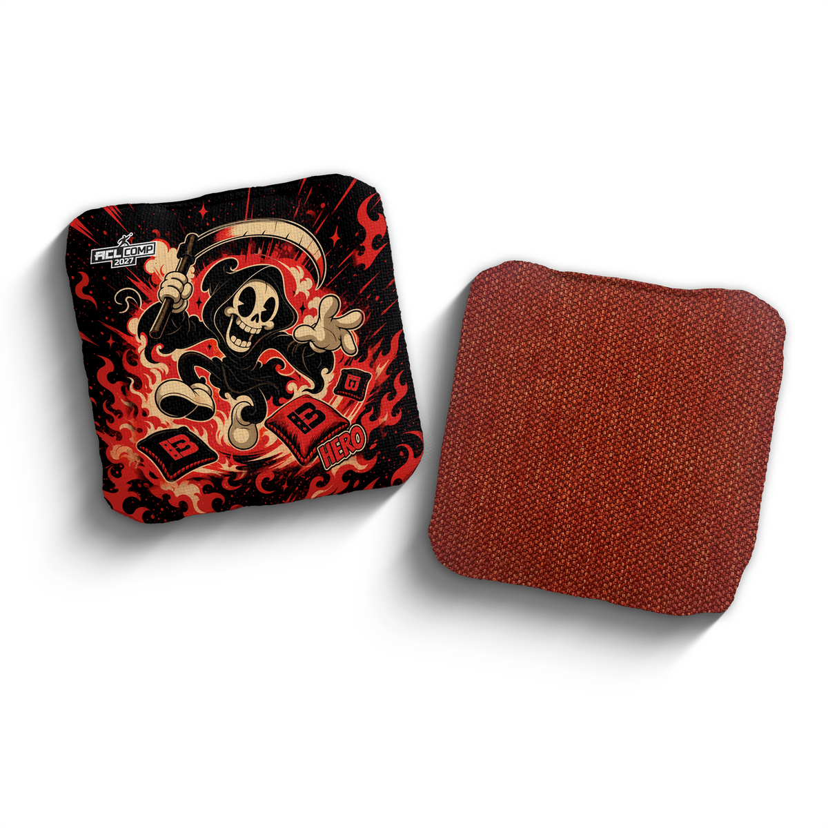 2027 Brotherhood Cornhole Hero Reaper Parade Edition ACL Comp Stamped Cornhole Bags