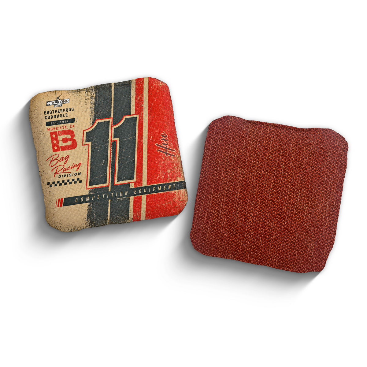2027 Brotherhood Cornhole Hero Pole Position Edition ACL Comp Stamped Cornhole Bags