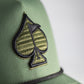 Perforated Rope Hat - Olive