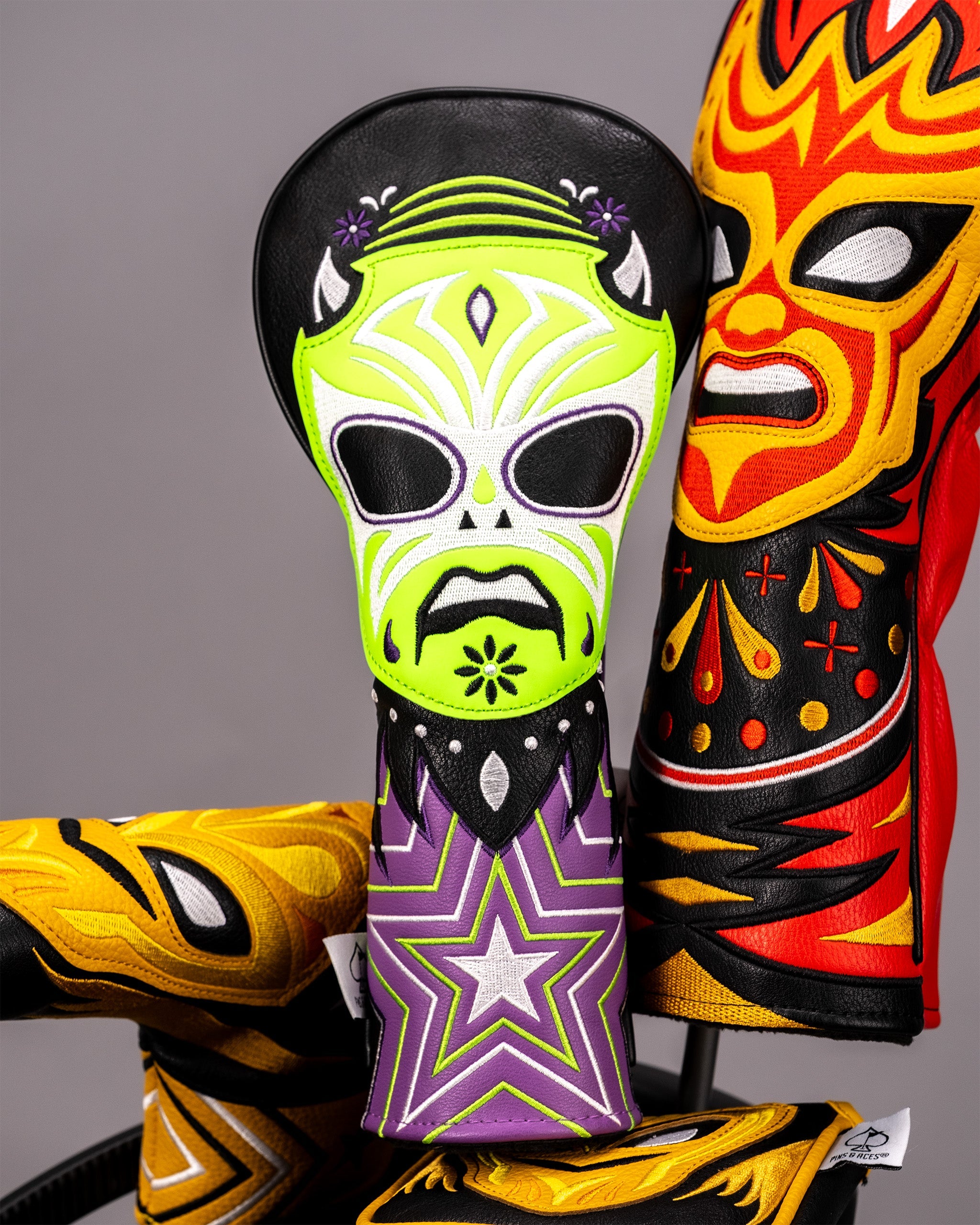 Pins and Aces Lucha Libre Fairway Cover - Thumbnail 2