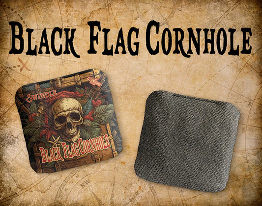 Black Flag Cornhole Bags - Swindle - Hidden Treasures