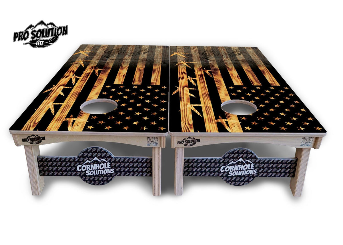 Hidden Turkey Flag Cornhole Boards – Pro Lite or Pro Elite