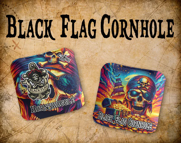 Black Flag Cornhole Bags - Hornswaggle - Treasure Island