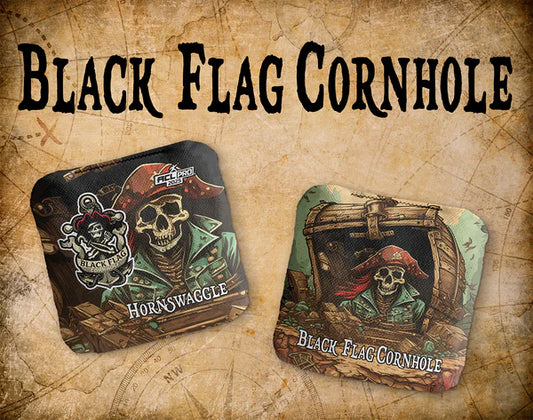 Black Flag Cornhole Bags - Hornswaggle - Shipwreck