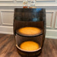 Open Face Whiskey Barrel Cabinet