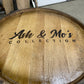 Open Face Whiskey Barrel Cabinet