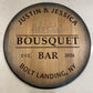Custom Engraved Whiskey Barrel Head for Wedding or Anniversary
