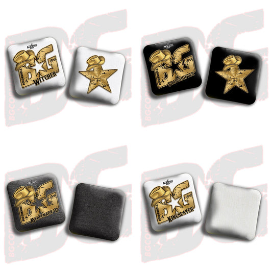 2025 Multiple Bag Models  “Tye Thompson Golden Cowboy" - ACL Pro Stamped Cornhole Bags - SET OF 4 BAGS