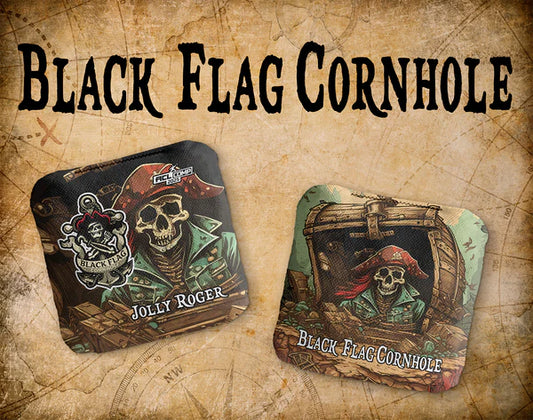 Black Flag Cornhole Bags - Jolly Roger - Shipwreck