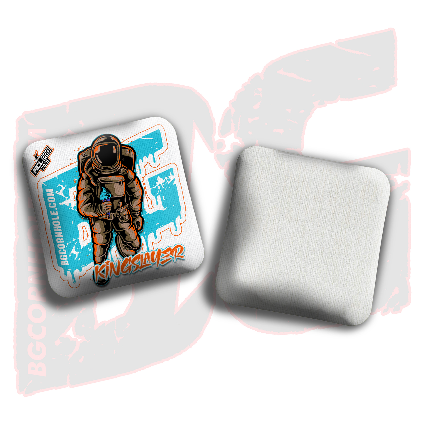2026 BG Multiple Bag Models "White Ice Cream Astro" - ACL Pro Stamped Cornhole Bags - SET OF 4 BAGS