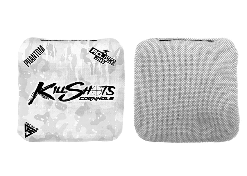 KillShots Cornhole Bags - Phantom - 2025 ACL Pro Bags