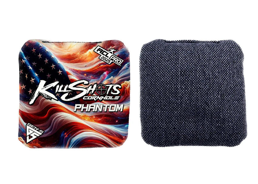 KillShots Cornhole Bags - Phantom - 2025 Limited USA Designs