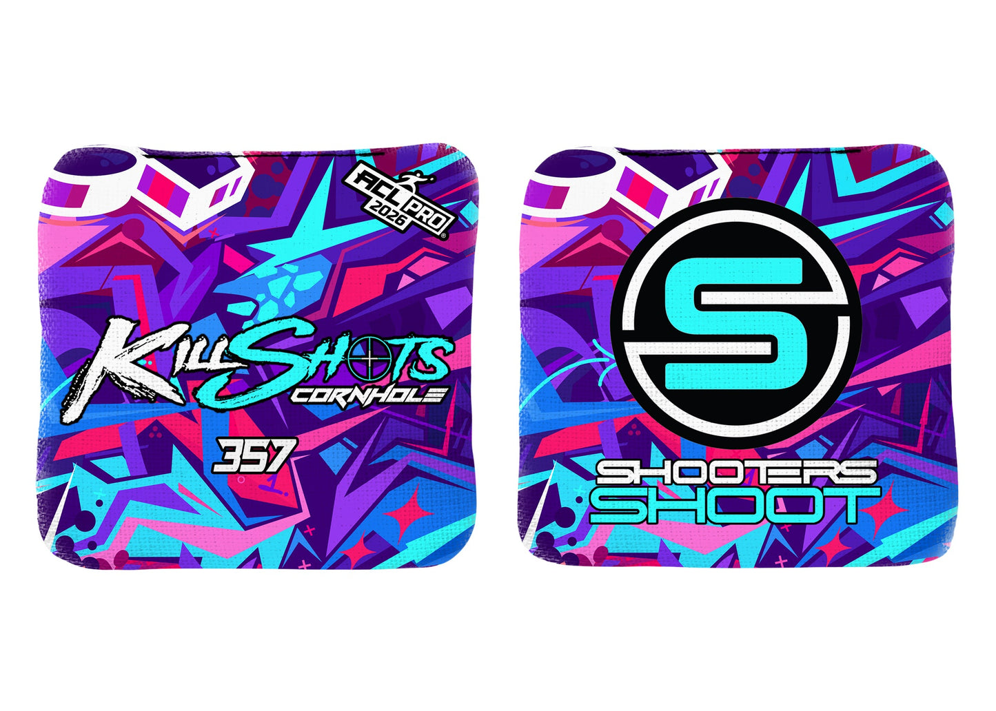 Killshots Cornhole | 357 Series | 2026 ACL PRO | Cornhole Bags | Limited Edition Designs