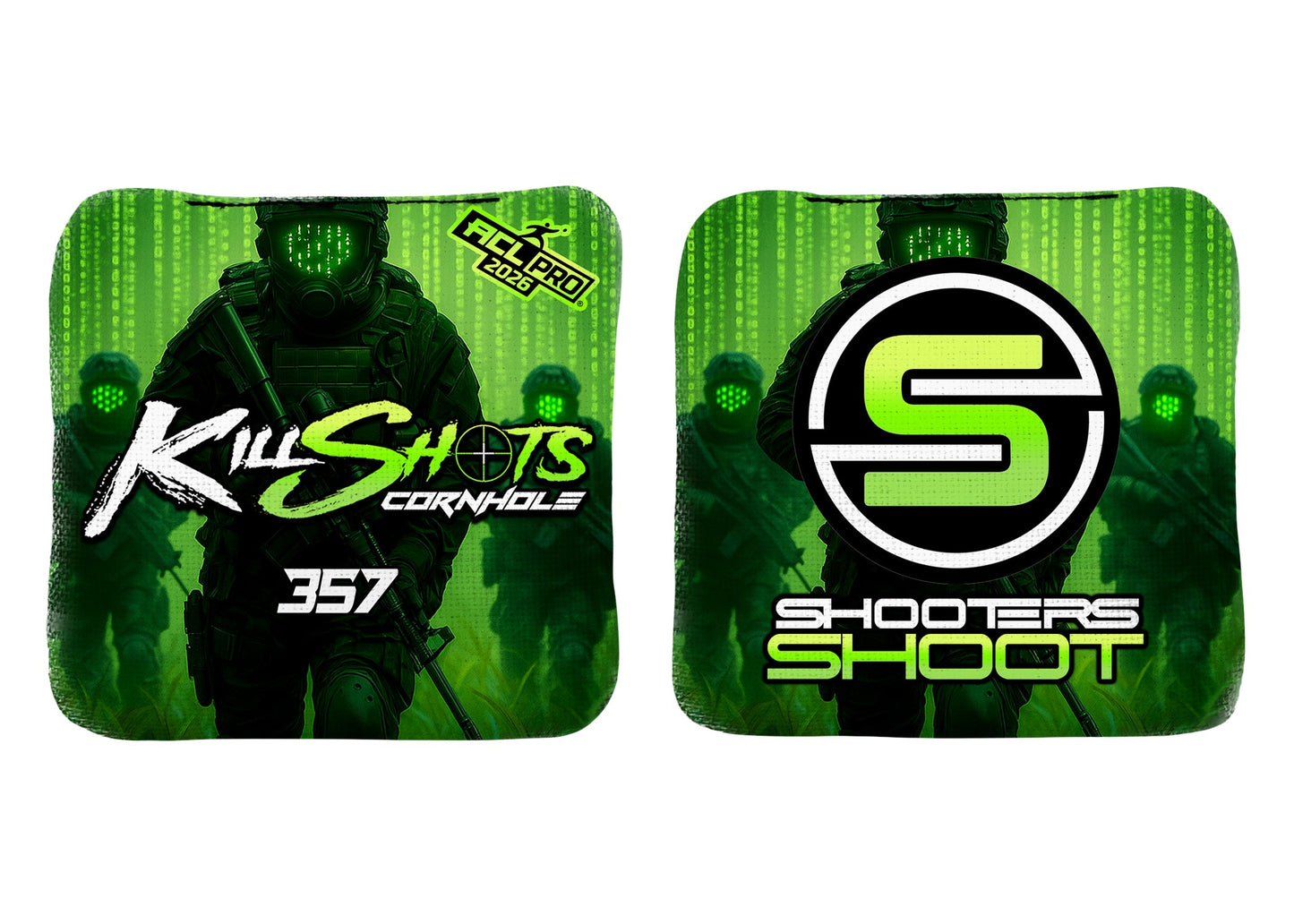 Killshots Cornhole | 357 Series | 2026 ACL PRO | Cornhole Bags | Limited Edition Designs