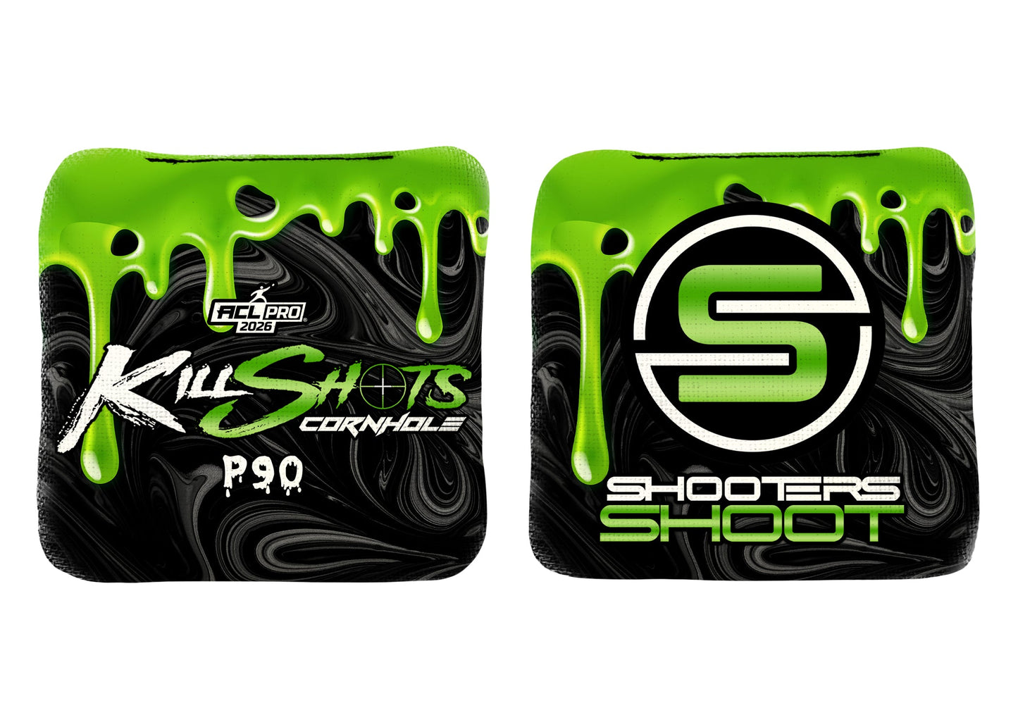 Killshots Cornhole | P90 Series | 2026 ACL PRO | Cornhole Bags | Limited Edition Designs