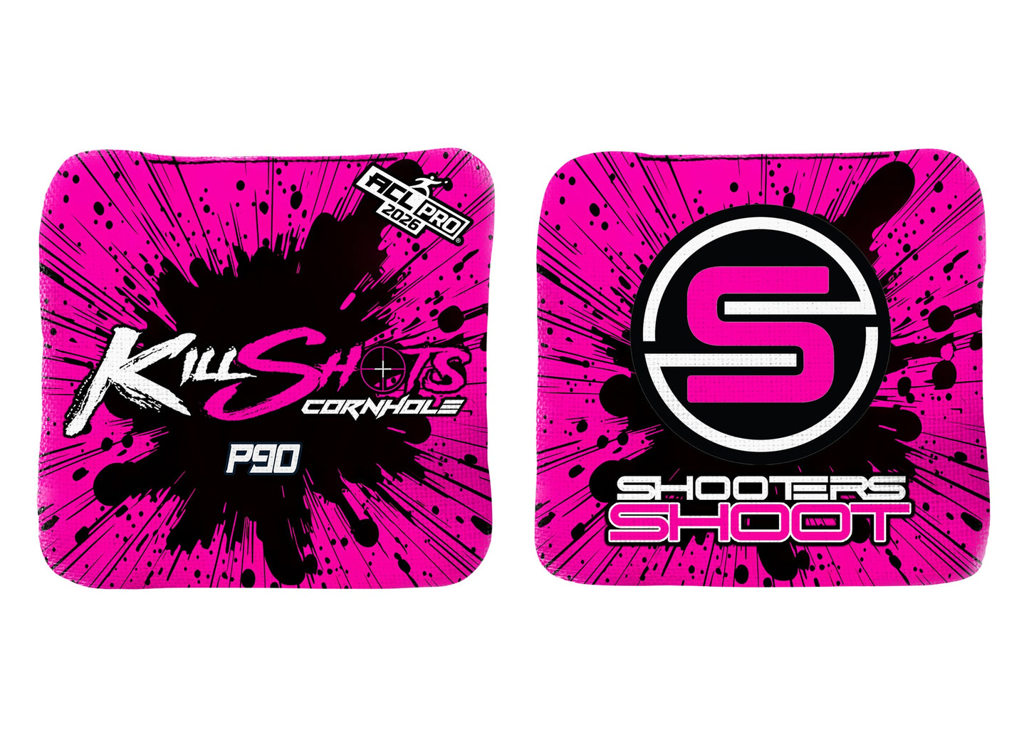 Killshots Cornhole | P90 Series | 2026 ACL PRO | Cornhole Bags | Stock Designs