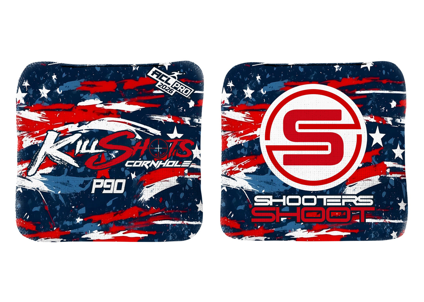Killshots Cornhole | P90 Series | 2026 ACL PRO | Cornhole Bags | Limited Edition Designs