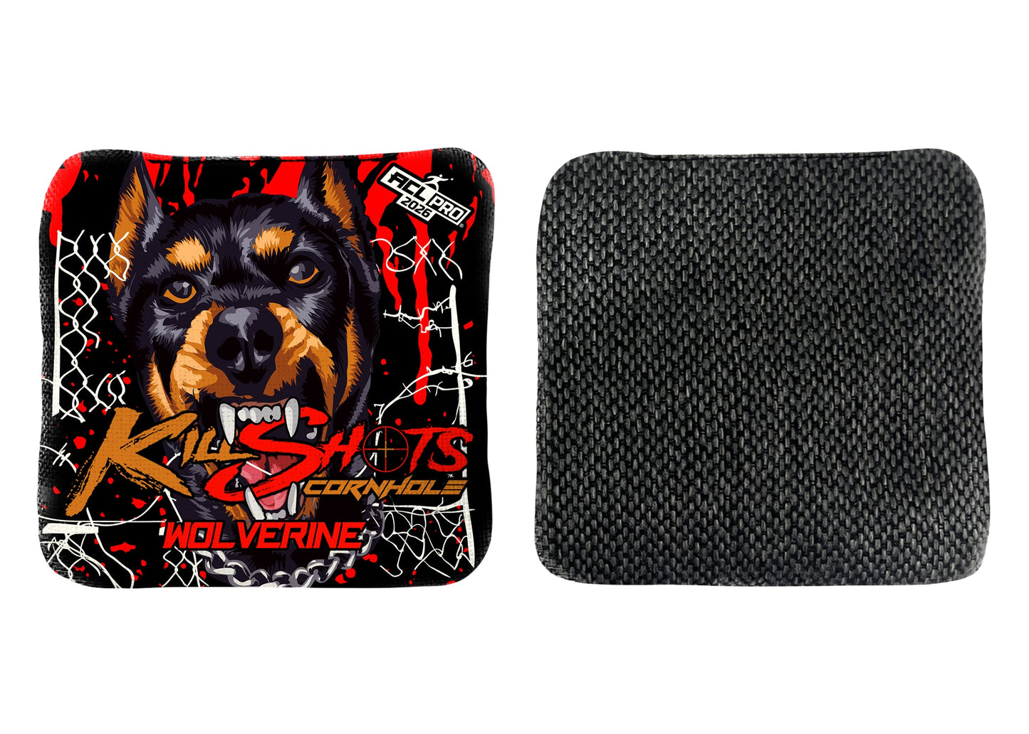 Killshots Cornhole | Wolverine Series | 2026 ACL PRO | Cornhole Bags | Limited Edition Designs