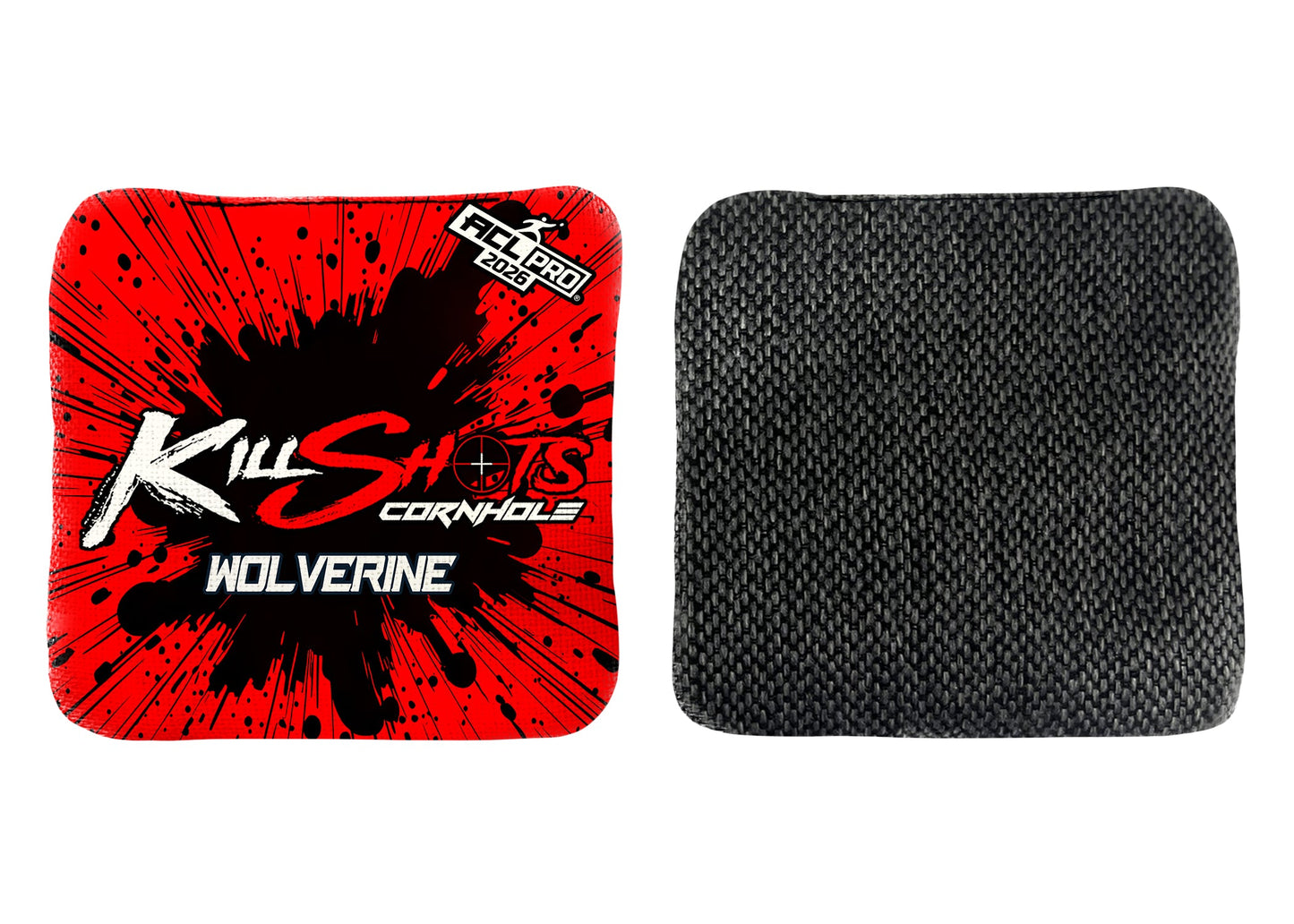 Killshots Cornhole | Wolverine Series | 2026 ACL PRO | Cornhole Bags | Stock Designs