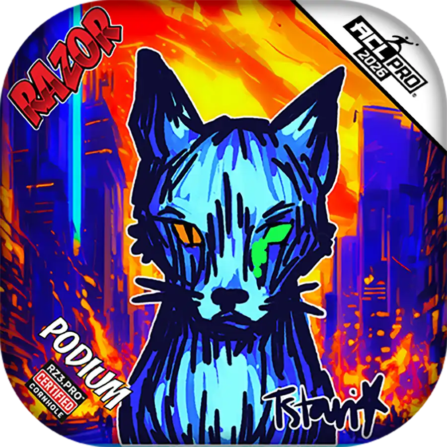 Podium | KAOS KITTY | ACL PRO Razor Cornhole Bags