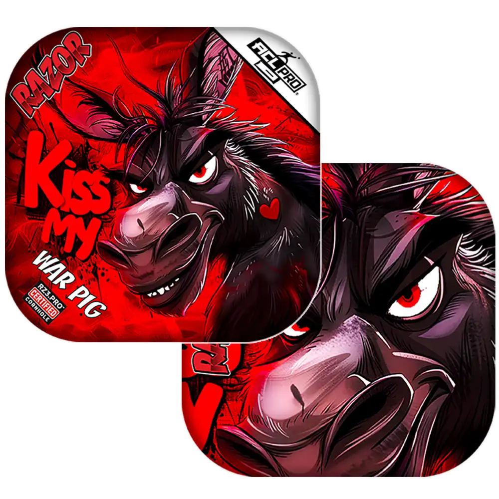 War Pig | Kiss My | ACL PRO Razor Cornhole Bags