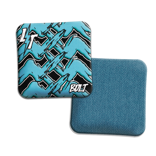 LT Cornhole Bags | Bolt | Blue Tread