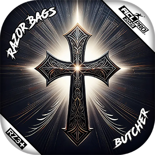 Butcher | Light Cross | ACL PRO Razor Cornhole Bags