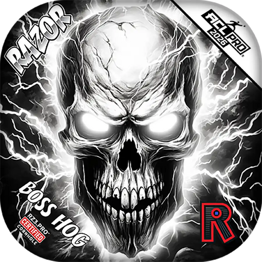 Boss Hog | Skull Lighting Strike | ACL PRO Razor Cornhole Bags