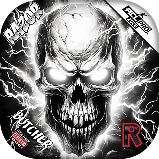 Butcher | Skull Lighting Strike | ACL PRO Razor Cornhole Bags