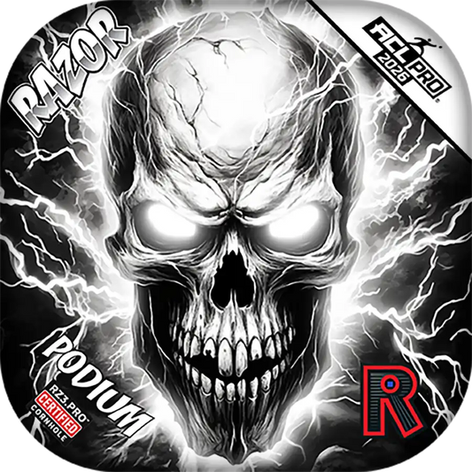 Podium | Skull Lighting Strike | ACL PRO Razor Cornhole Bags