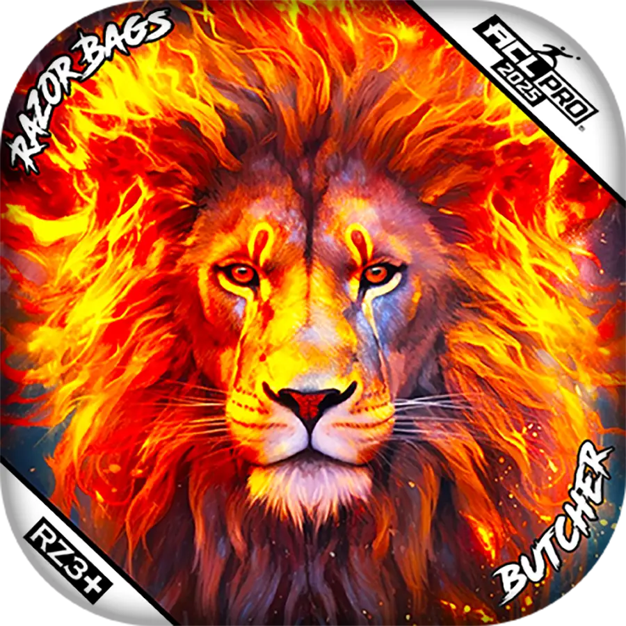 Butcher | Lion Flame | ACL PRO Razor Cornhole Bags