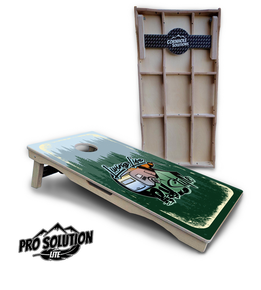 Living Life RV Style Cornhole Boards - Pro Solution Lite Series
