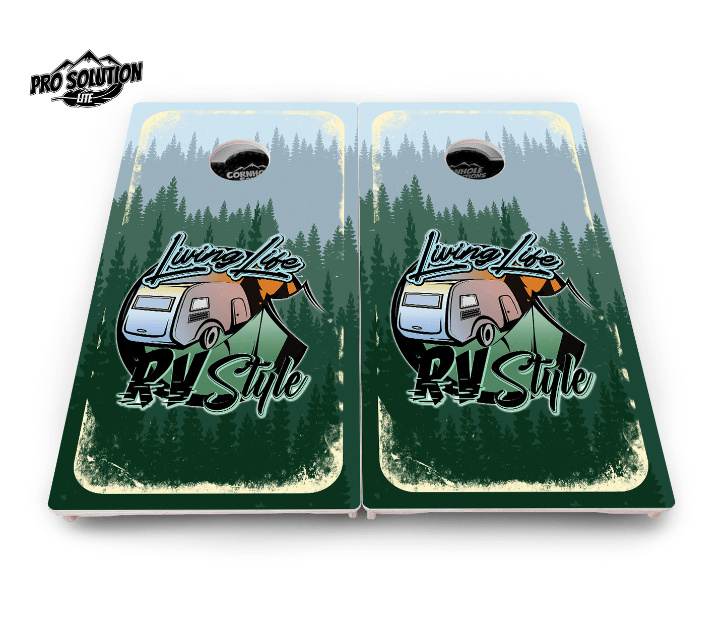 Living Life RV Style Cornhole Boards - Pro Solution Lite Series