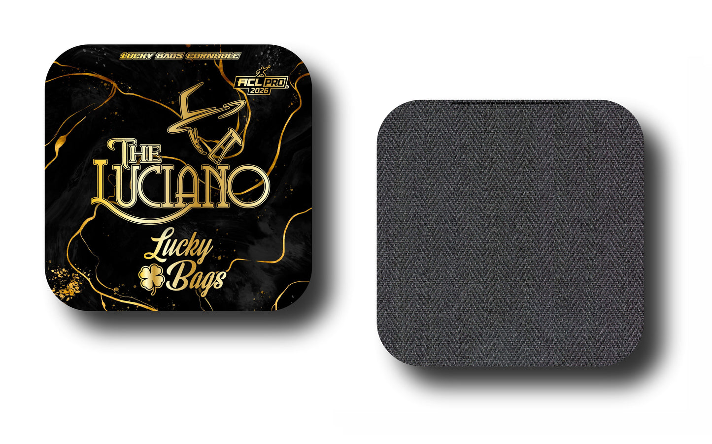 Luciano Black / Gold Marble