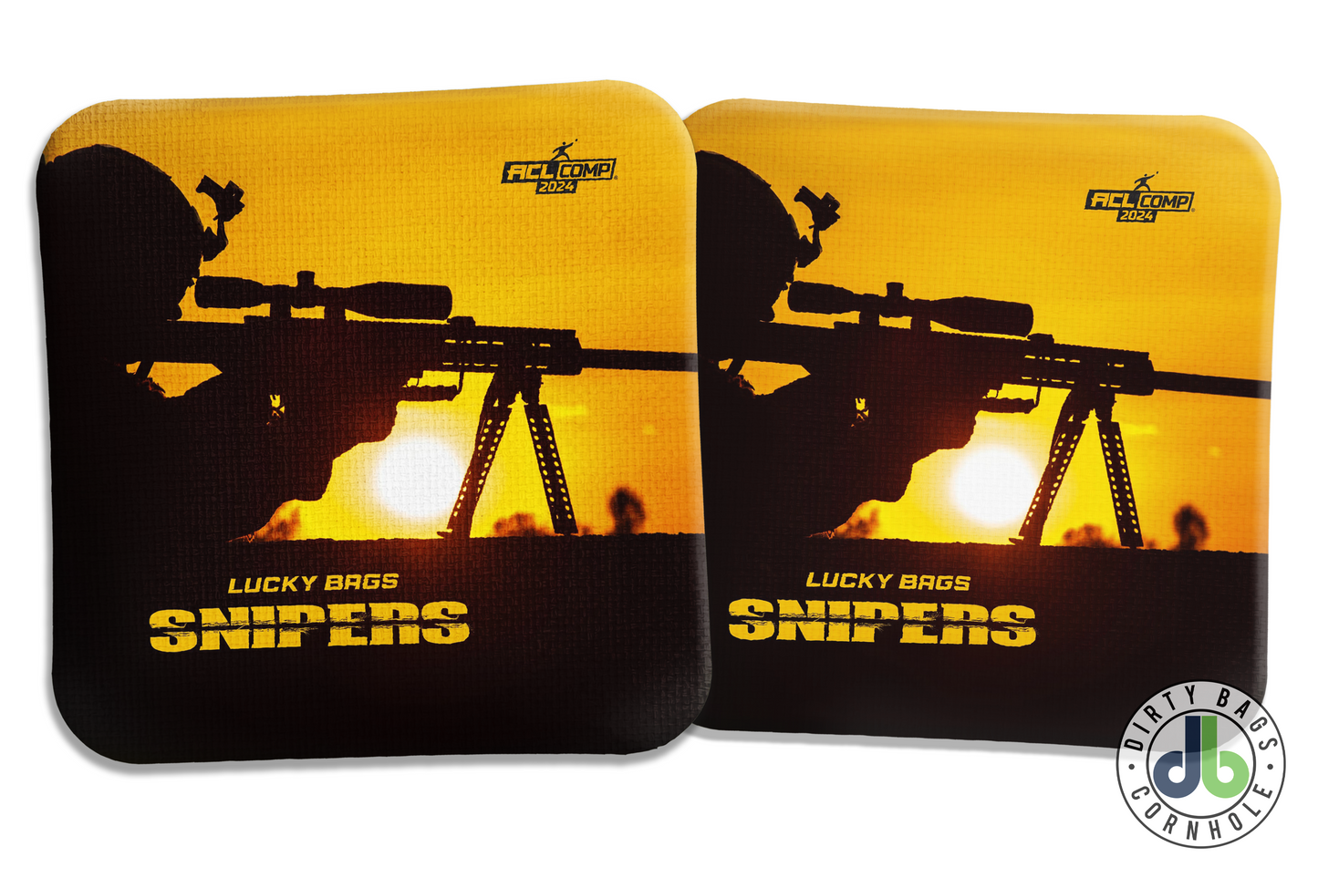 Lucky Bags Cornhole - Snipers - Sunrise