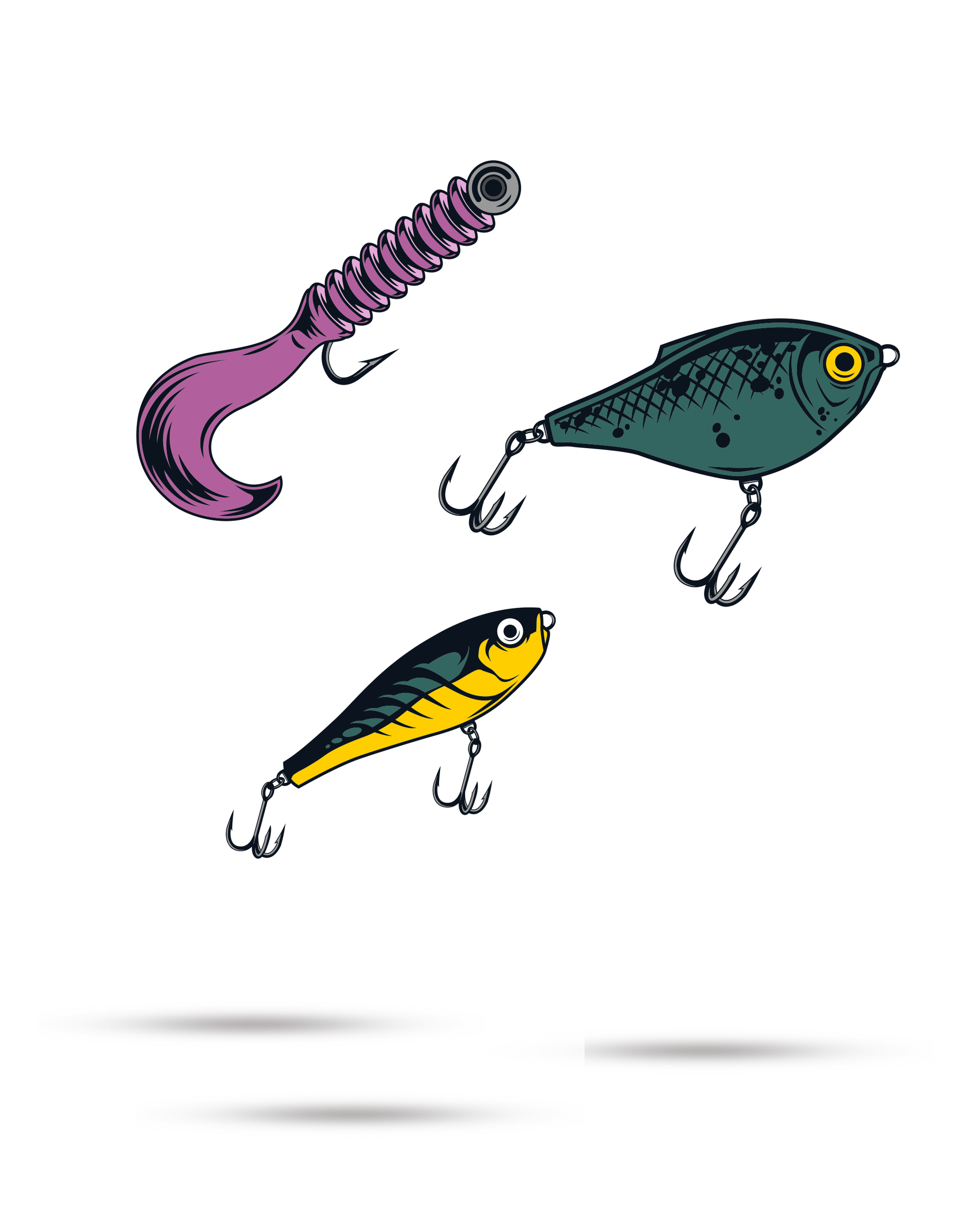 bait ball fishing lure Pins and Aces Golf Fishing Lures Ball Markers