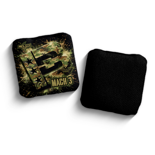 2026 Brotherhood Cornhole Mach 3 3D Camo Edition ACL Pro Stamped Cornhole Bags