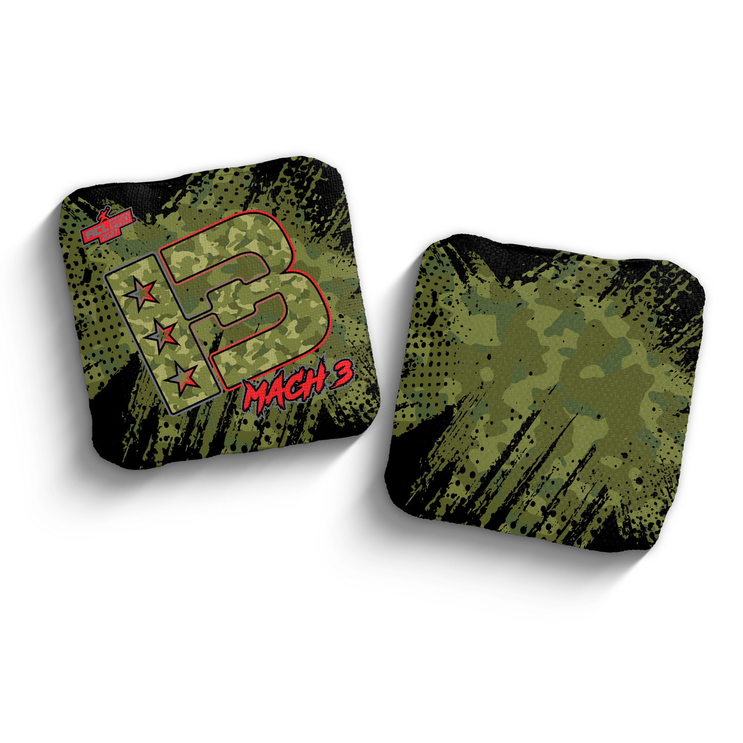 2027 Brotherhood Cornhole Mach 3 Camo Edition ACL Pro Stamped Cornhole Bags