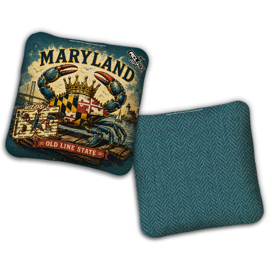 2027 BG Multiple Bag Models "MARYLAND" - ACL Pro Stamped Cornhole Bags - SET OF 4 BAGS