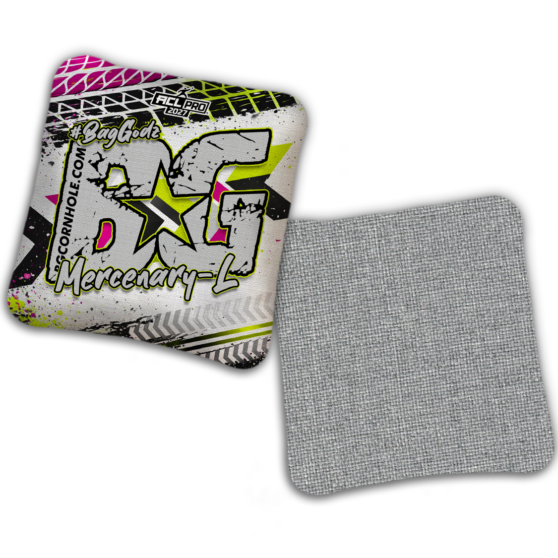 2027 BG Multiple Bag Models "GRUNGE TRACKS" - ACL Pro Stamped Cornhole Bags - SET OF 4 BAGS